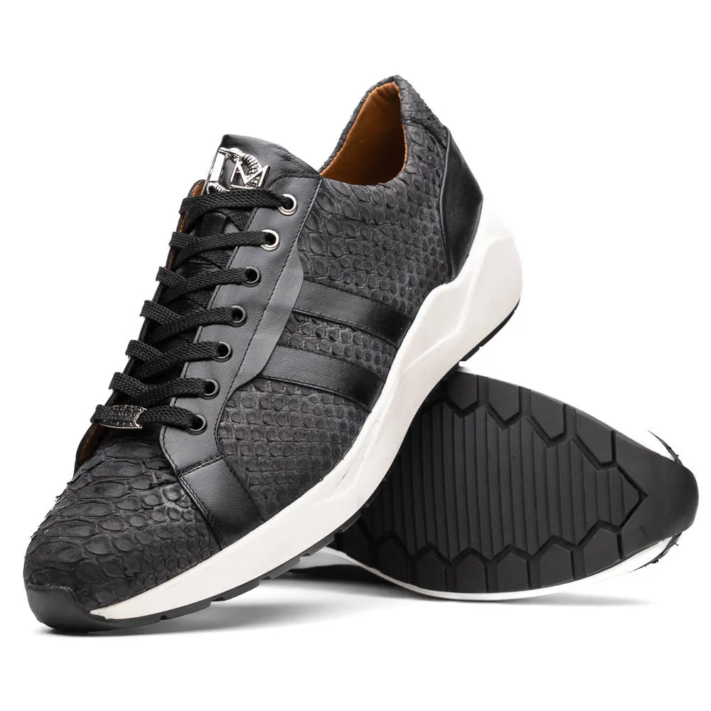 Marco Di Milano VERONA Black Python & Calfskin Sneakers