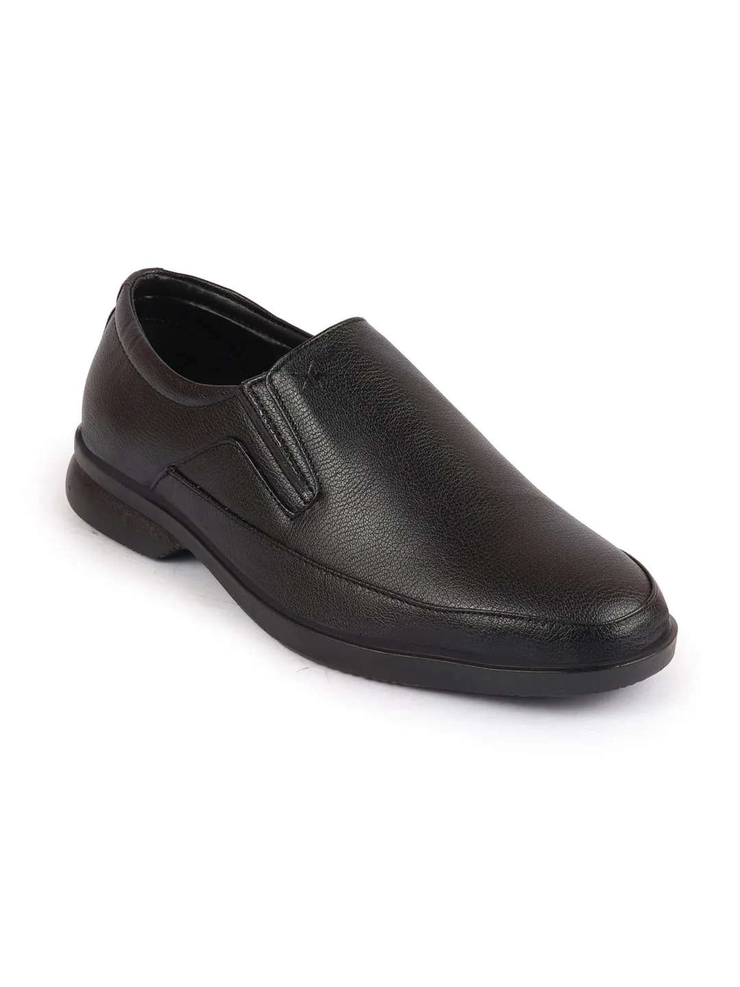 Men Black Formal Outdoor Office Slip On Shoes