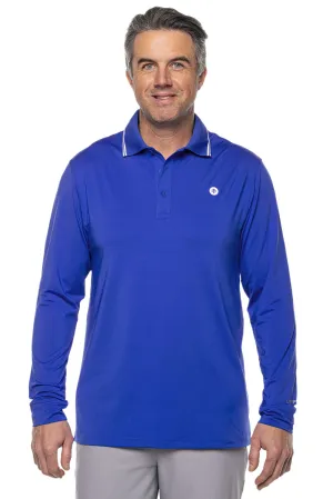 Men's Erodym Long Sleeve Golf Polo  |  Baja Blue