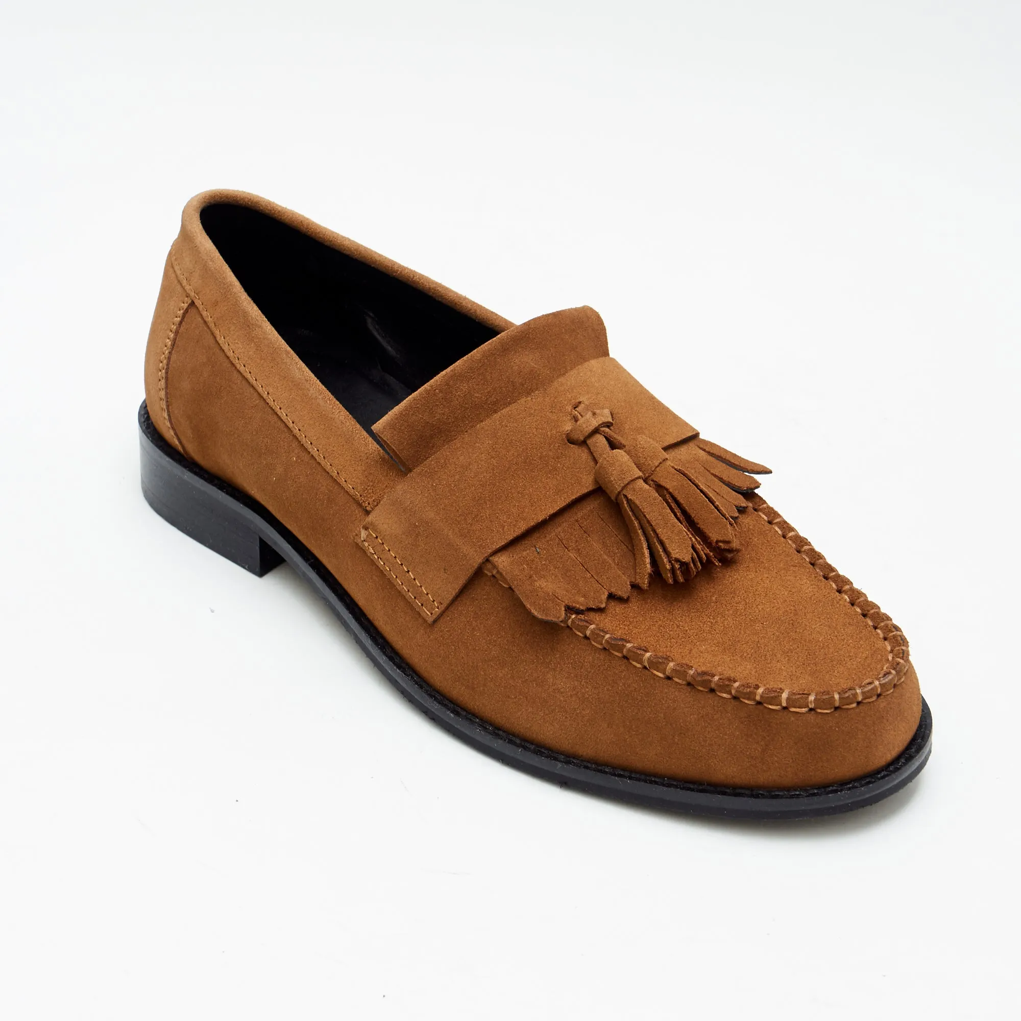 Mens Formal Moccasin Shoes 17999_Snuff Suede