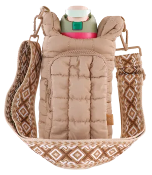 Mocha Puff Bottle Bag by Simply Southern