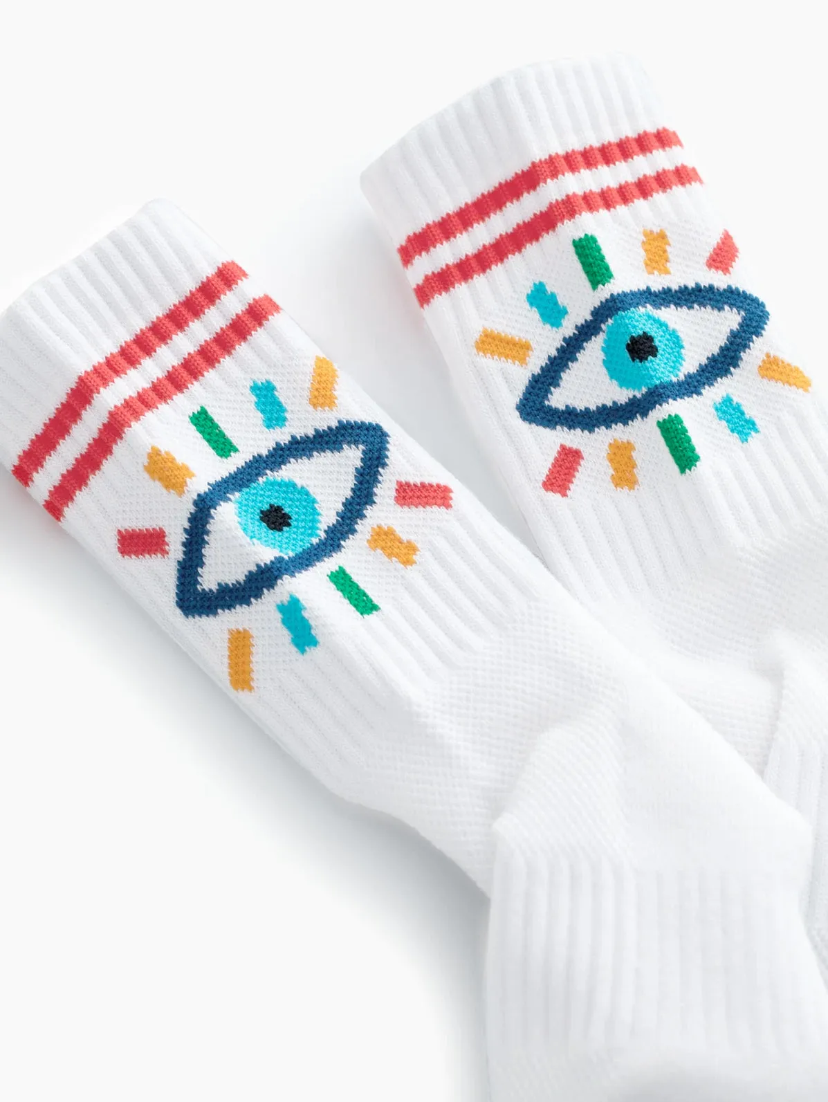 Mother Denim - Baby Steps Socks in Blue Rainbow Eyes