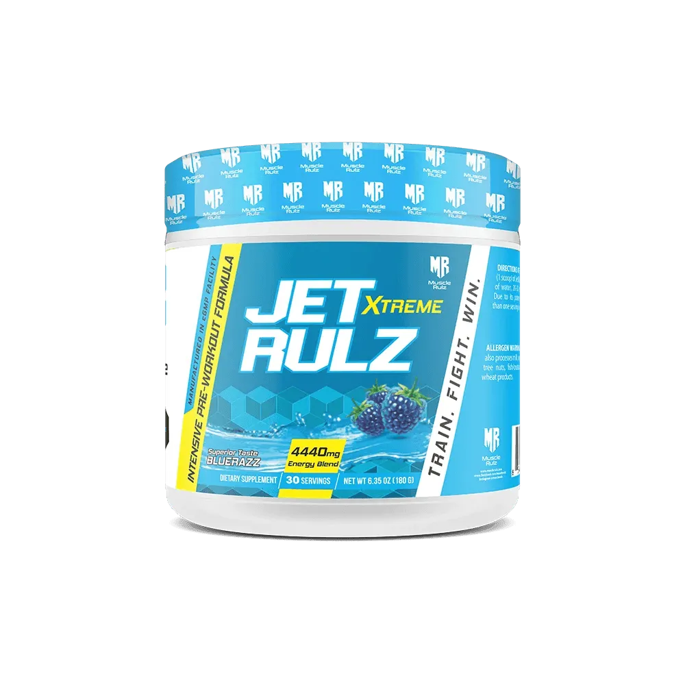 Muscle Rulz jet Rulz Extreme Pre Workout Blue Razz