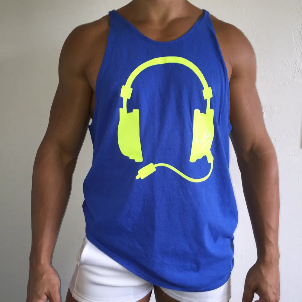 Muscle Tank Blue / Yellow