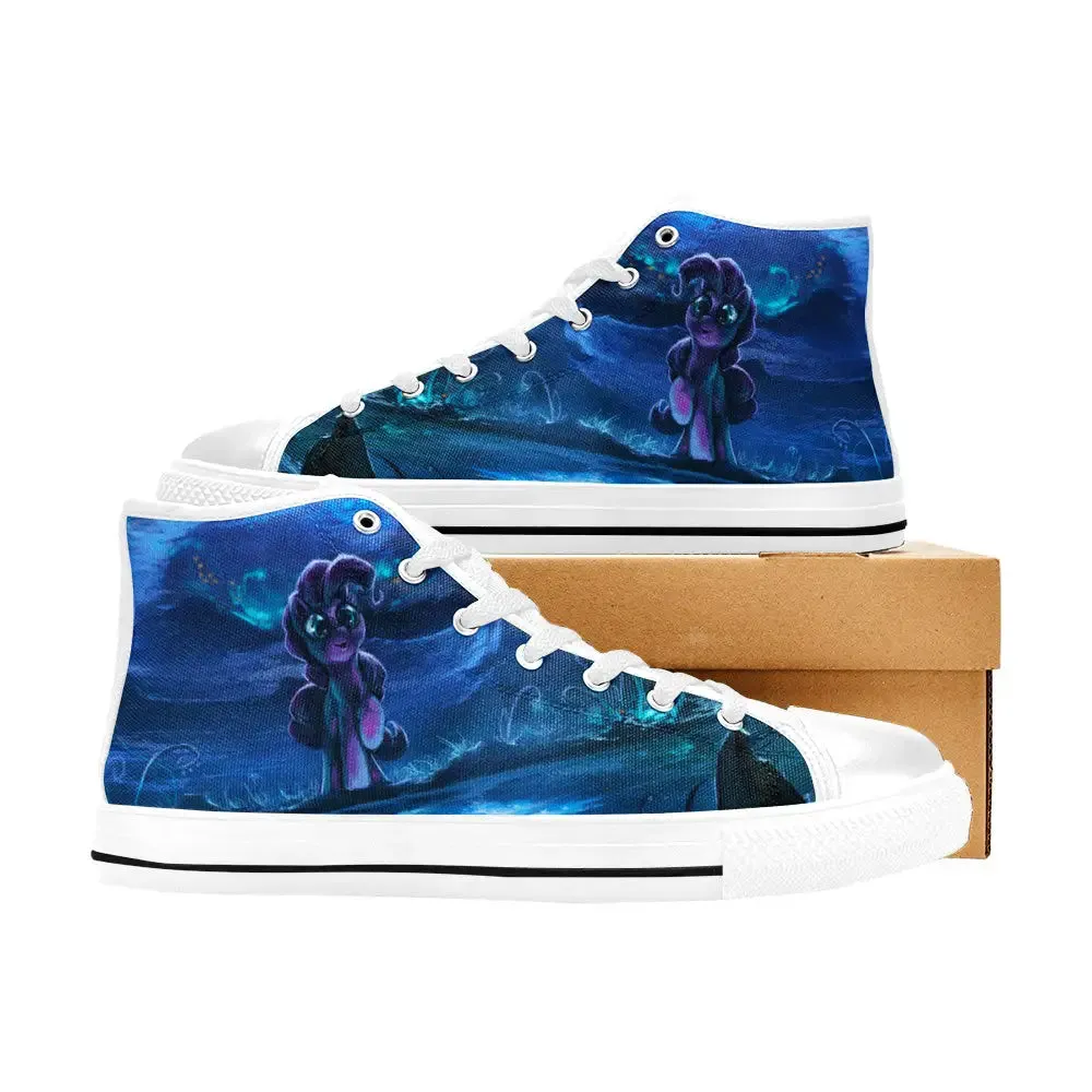 My Little Pony Friendship Is Magic Starry Night Shoes High Top Sneakers for Kids and Adults