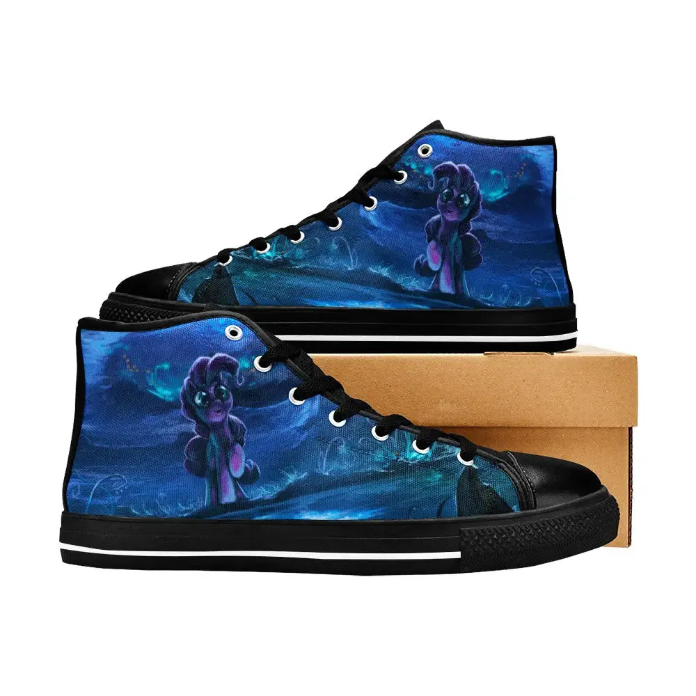 My Little Pony Friendship Is Magic Starry Night Shoes High Top Sneakers for Kids and Adults