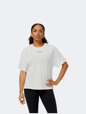 New Balance Achiever Tee Women Training T-Shirt Sea Salt