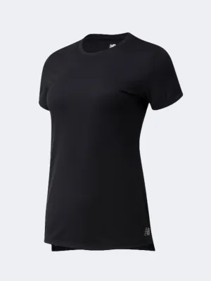 New Balance Core Run Short Sleeve Women Performanc T-Shirt Black