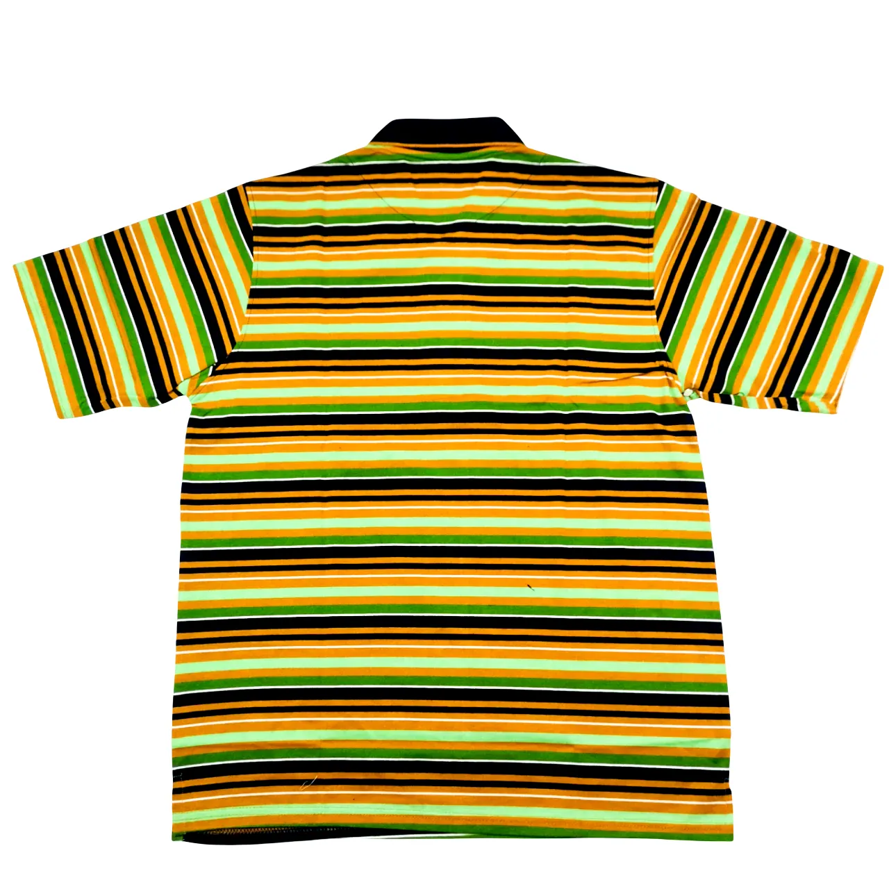 NEW GENTS Green Striped SS Golfer