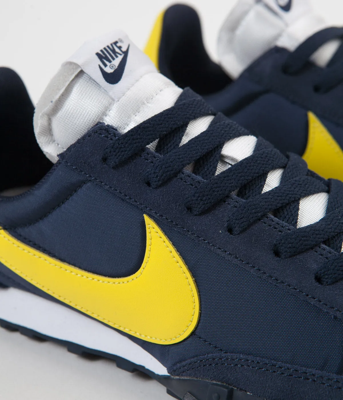 Nike Waffle Racer Shoes - Obsidian / Chrome Yellow - White