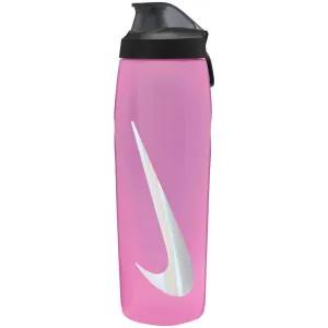 Nike Water Bottle Refuel Locking Lid 24oz - Pink/Iridescent Silver