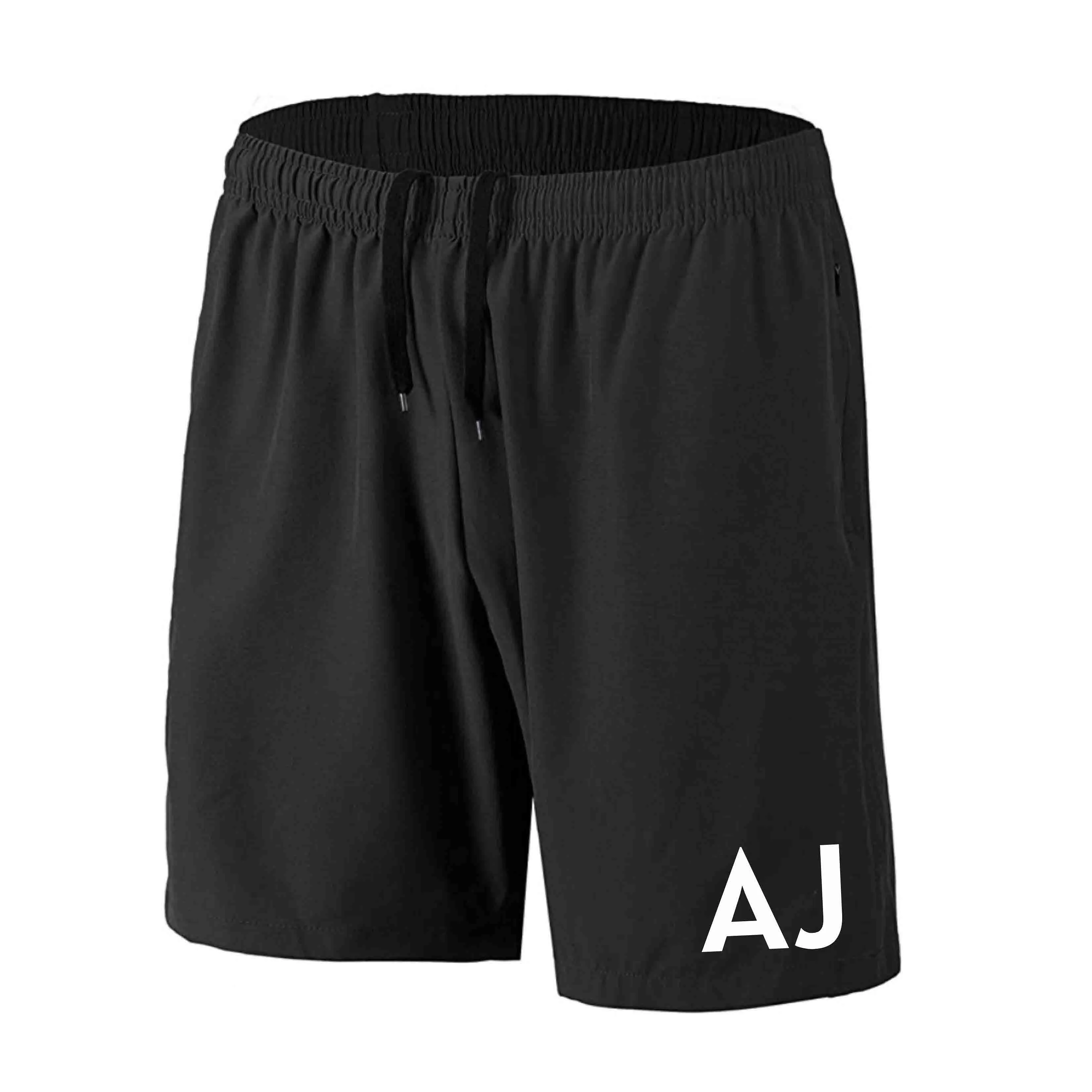 Nutcase Personalized Workout Shorts for Boy Black  Initials