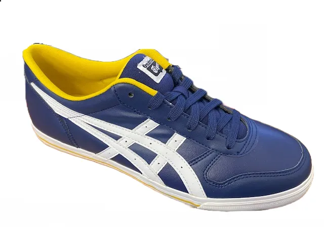 Onitsuka Tiger scarpa sneakers da uomo in pelle Aaron D3C3Y 5801 blu bianco