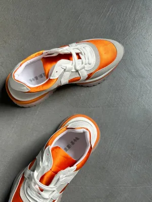 Orange sneakers