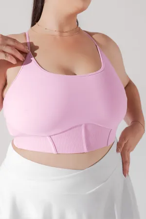 Plié Corset Crop Bralette - Bubblegum