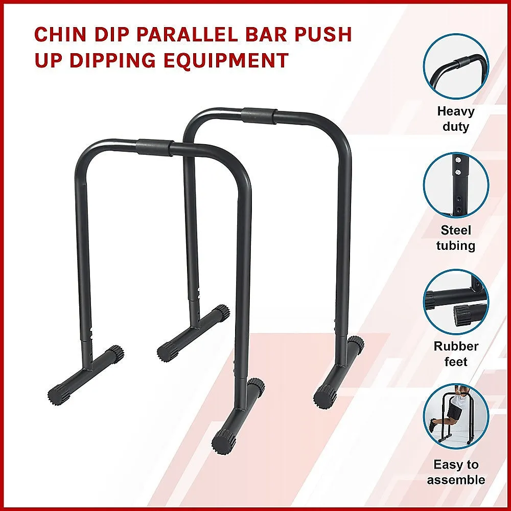 Portable Chin Dip Bar with Large Grips & 150kg Capacity