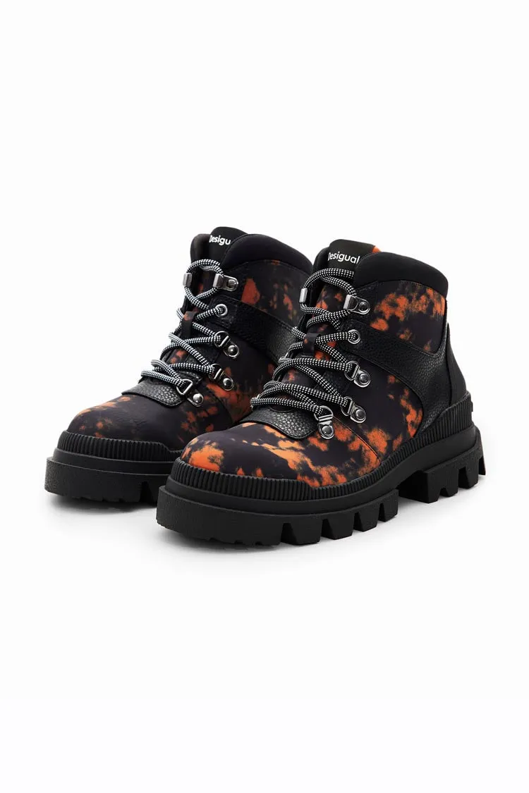 Printed Trekking Ankle Boots | FINAL SALE