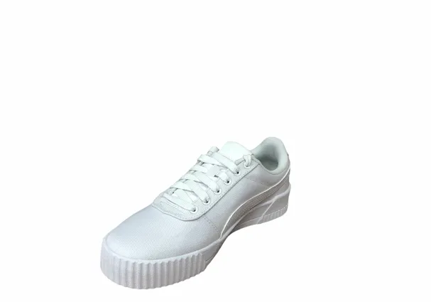 Puma scarpa sneakers da donna in canvas Carina CV 368669 08 bianco