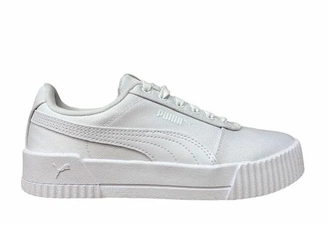 Puma scarpa sneakers da donna in canvas Carina CV 368669 08 bianco