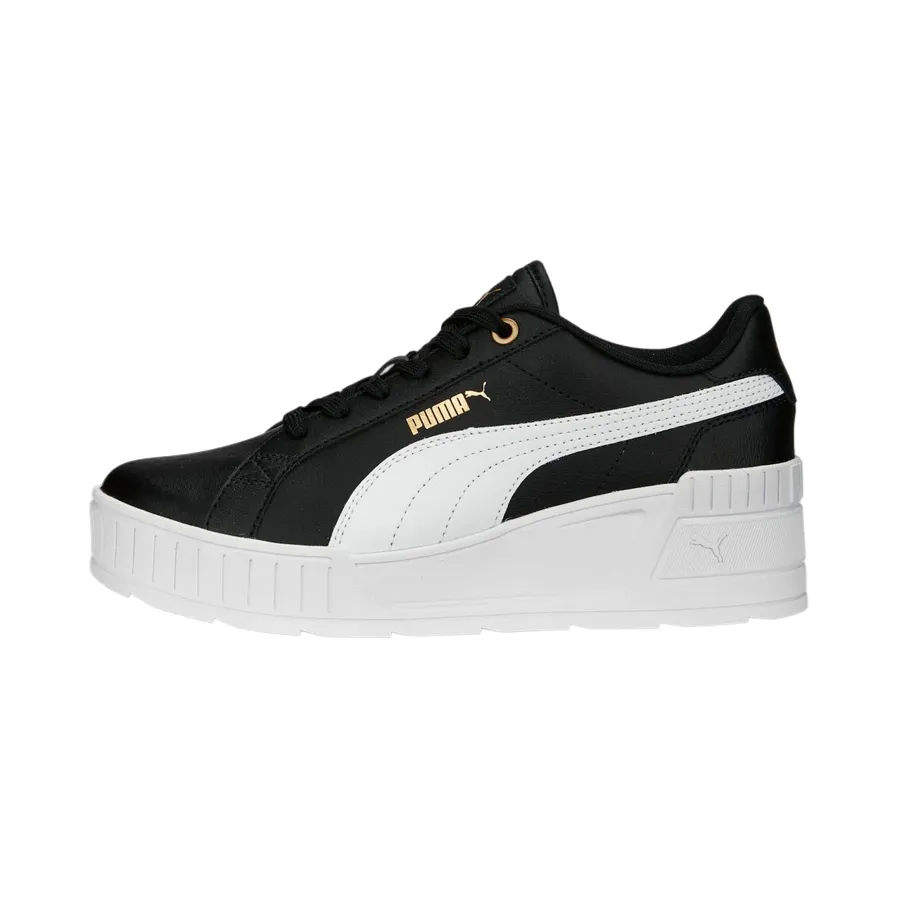 Puma scarpa sneakers da donna Karmen Wedge 390985-01 nero-bianco