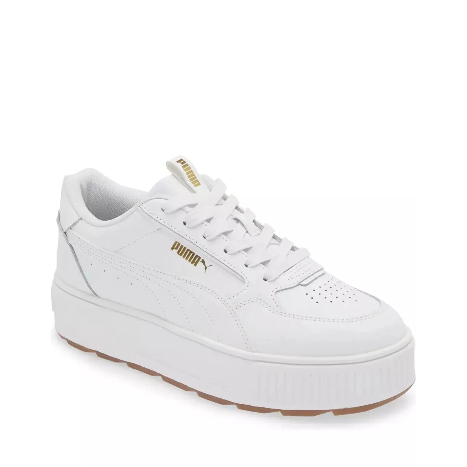 Puma Women's Karmen Rebelle Shoes, Puma White/Puma White/Puma Team Gold