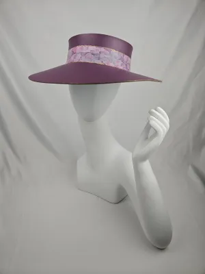 Purple LadyEVA Visor Hat with Marbled Style Band