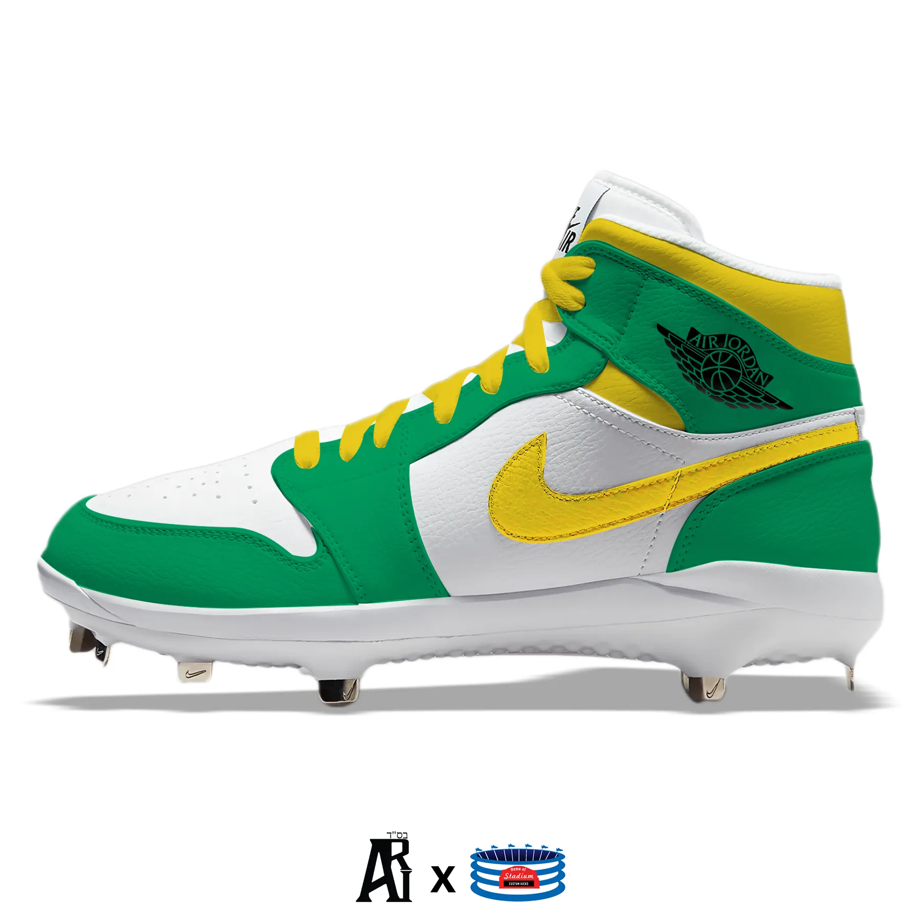 "Oakland" Jordan 1 Retro Cleats