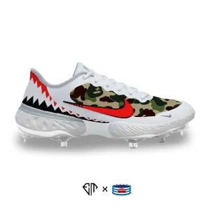 "Shark Camo" Nike Alpha Huarache Elite 3 Low Cleats