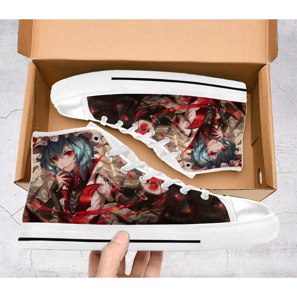 Remilia Scarlet Touhou Project Shoes High Top Sneakers for Kids and Adults