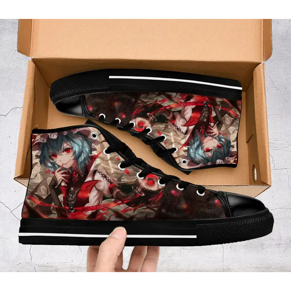 Remilia Scarlet Touhou Project Shoes High Top Sneakers for Kids and Adults