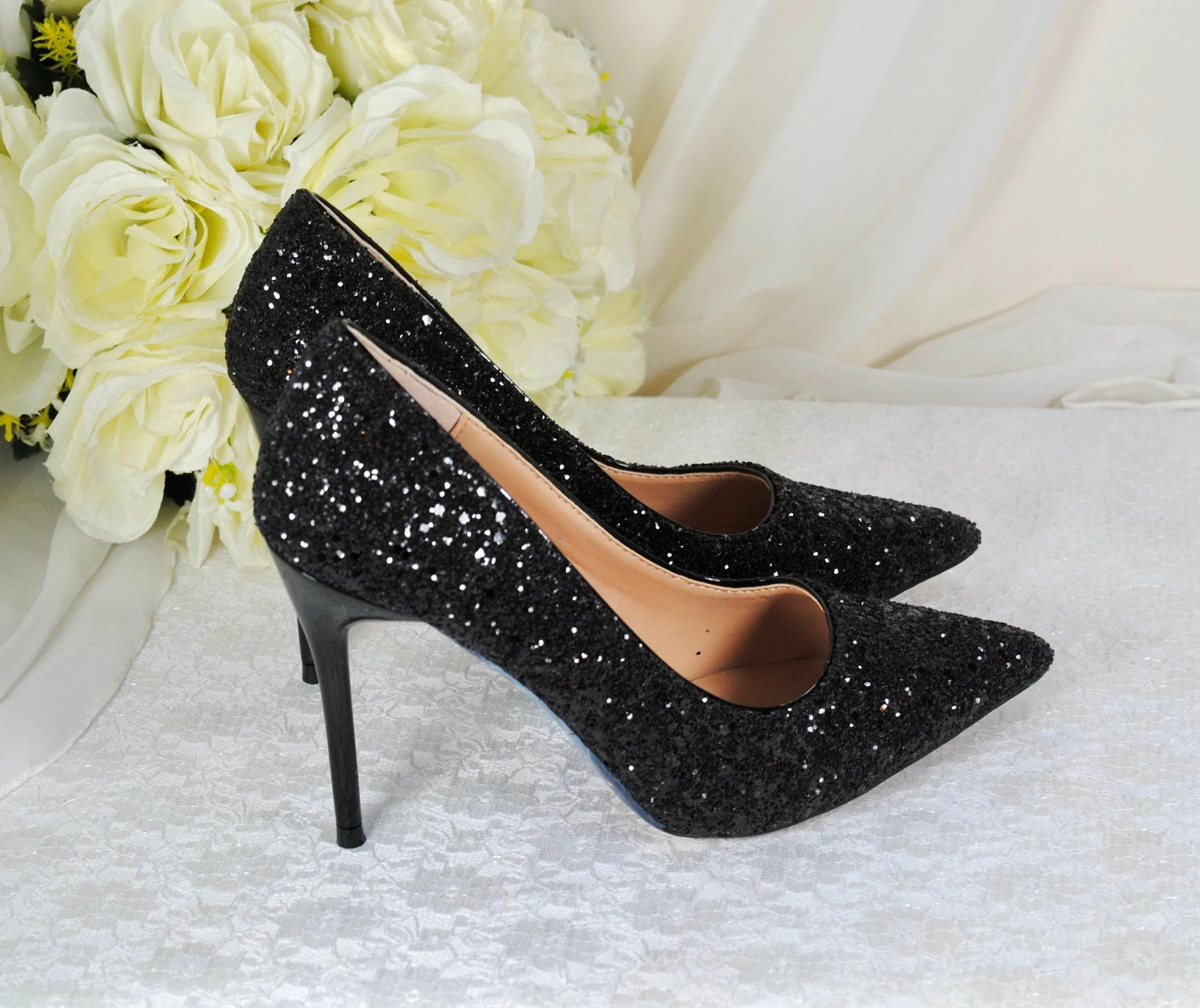 Rock Glitter Shoes | 9.5cm or 7cm Heel