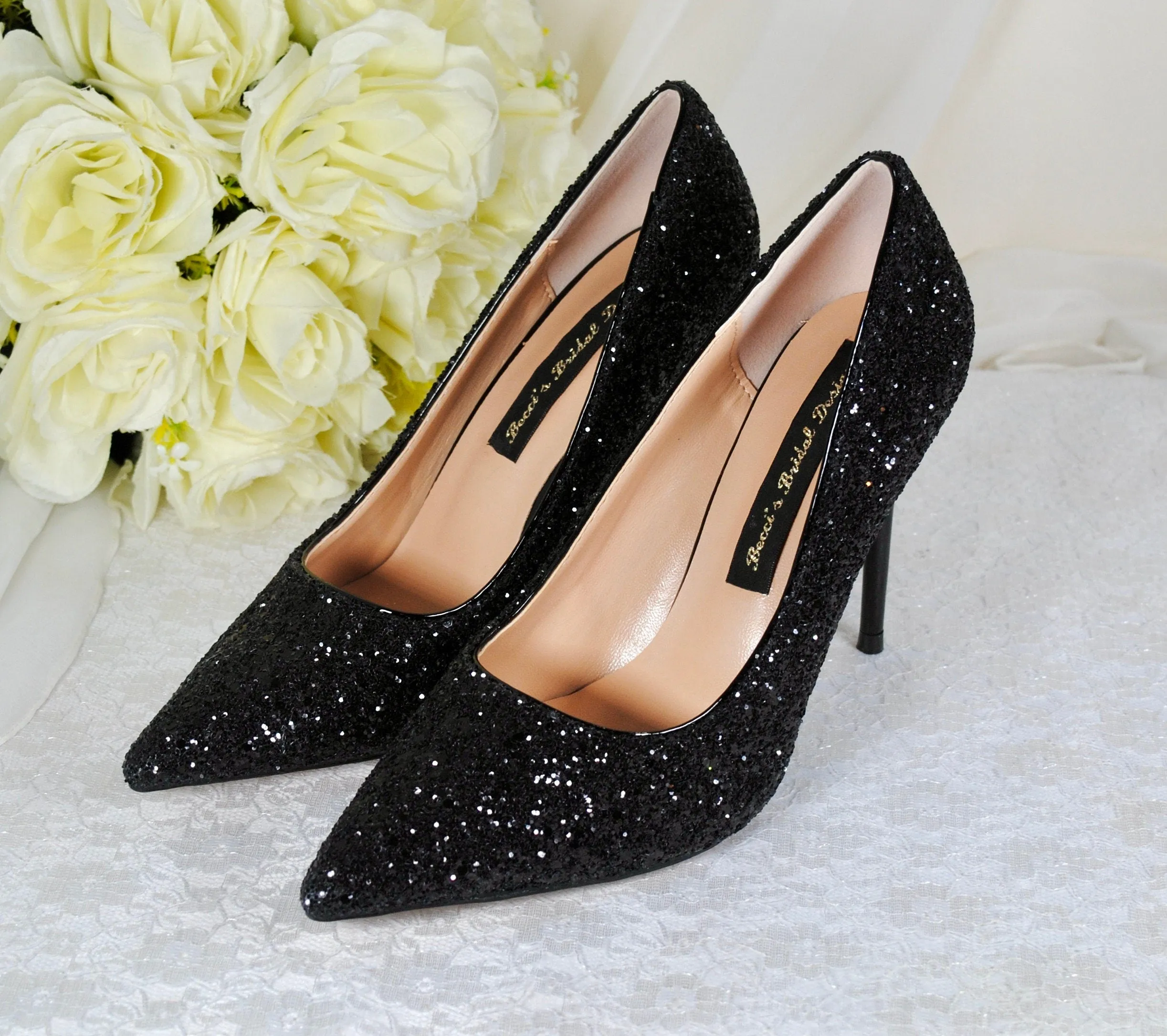 Rock Glitter Shoes | 9.5cm or 7cm Heel