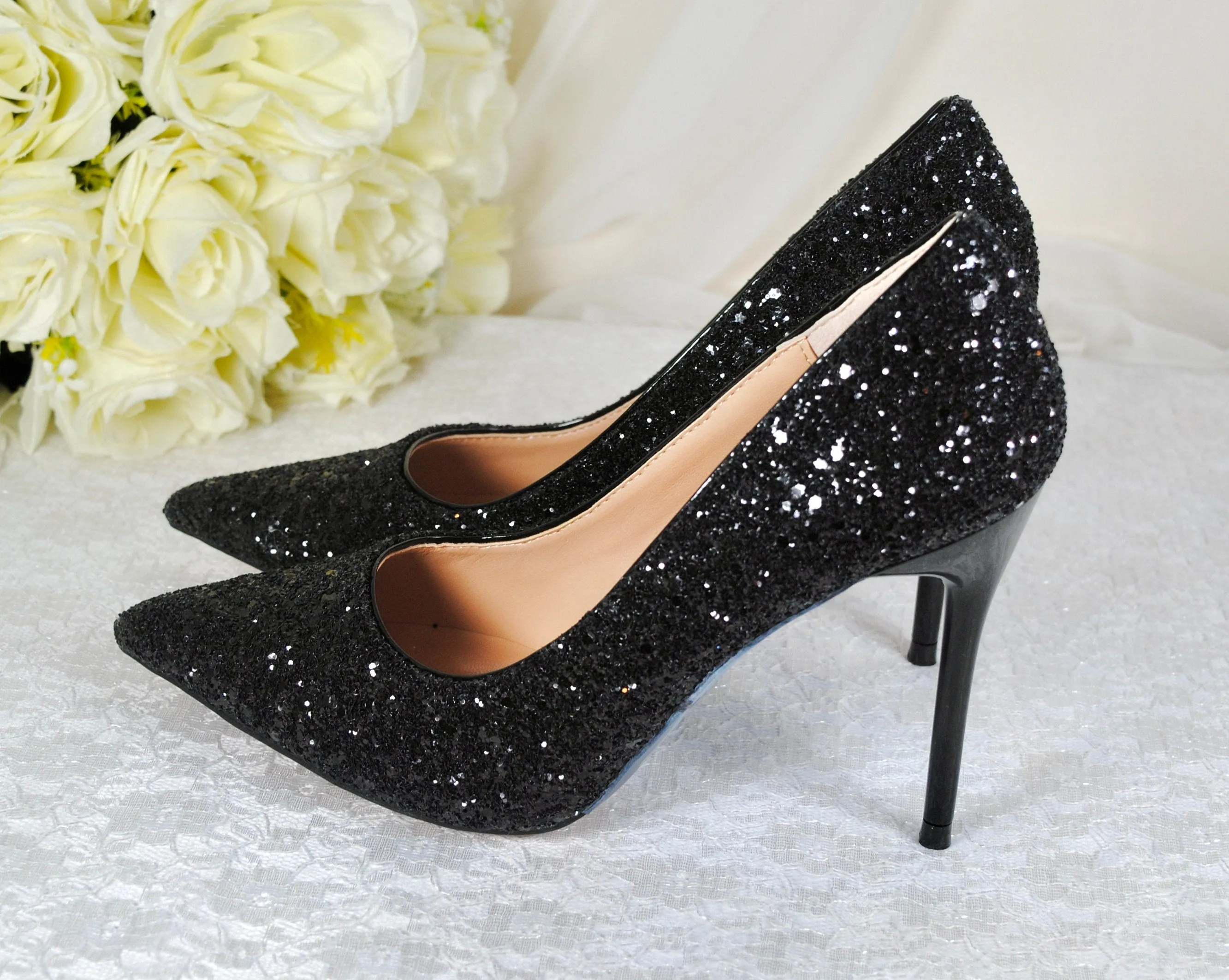 Rock Glitter Shoes | 9.5cm or 7cm Heel