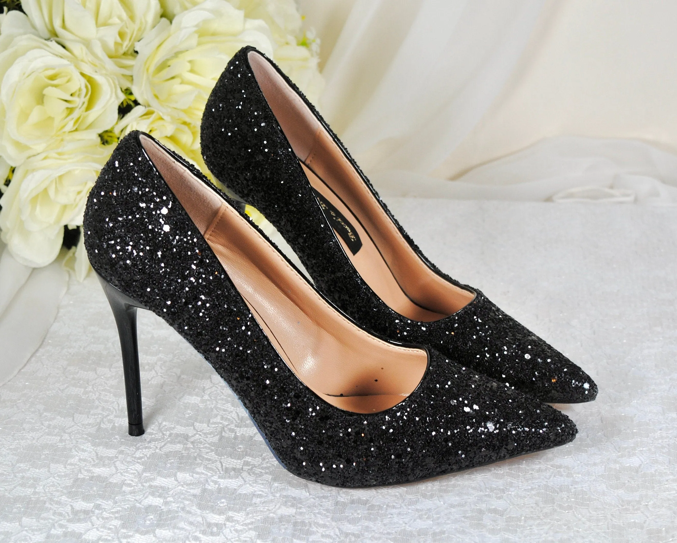 Rock Glitter Shoes | 9.5cm or 7cm Heel