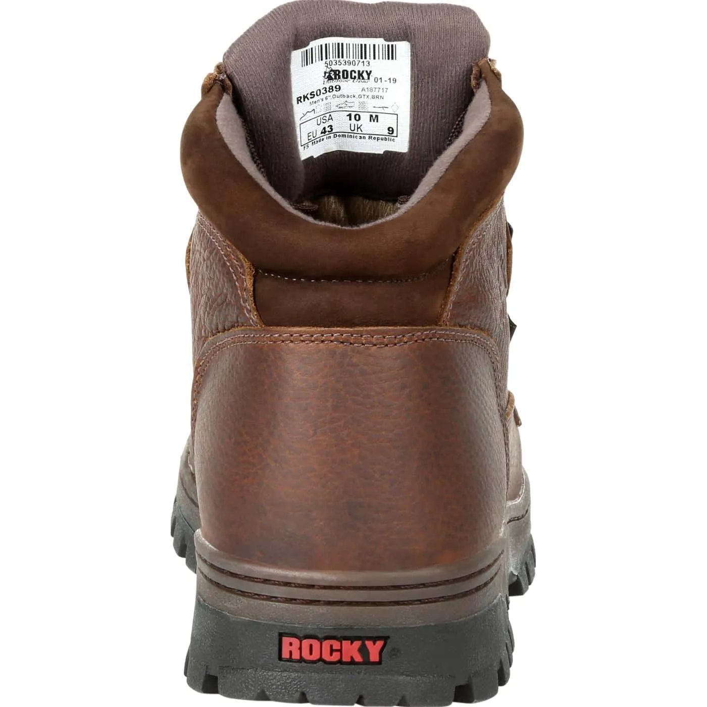 Rocky | Men's Outback Plain Toe GORE-TEX Waterproof Outdoor Boot | Brown