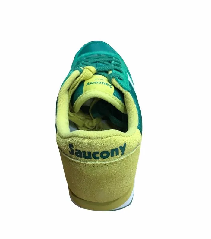 Saucony Original scarpa sneakers da ragazzo Jazz SK260998 verde-giallo