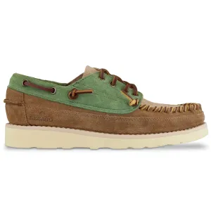 Sebago Campsides Cayuga Shoes - Agave/Camel/Cognac