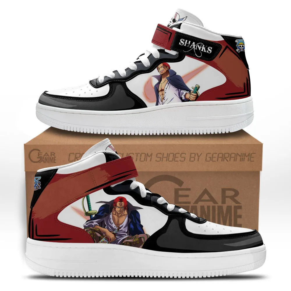 Shanks Sneakers Air Mid OP Custom Anime Shoes