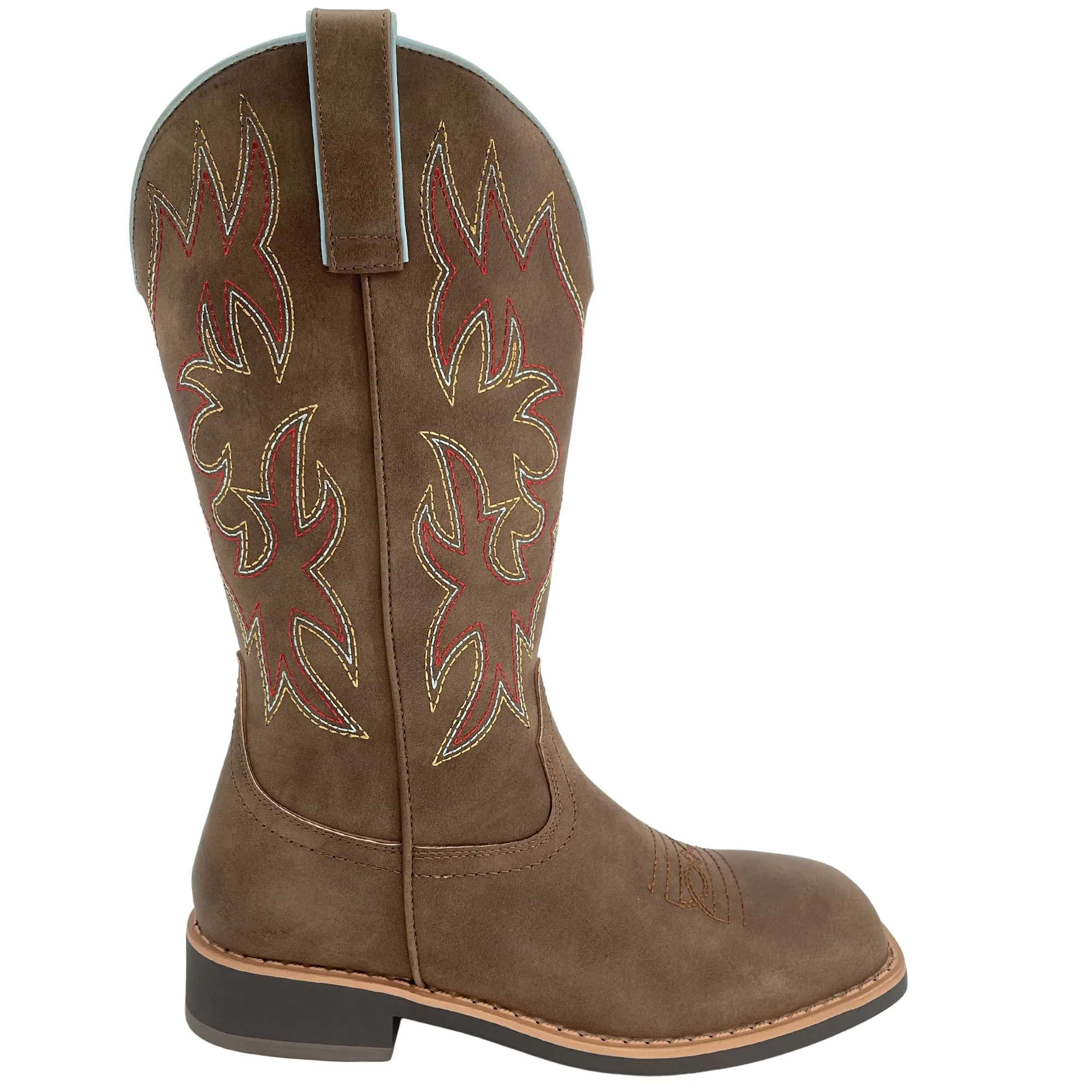 SheSole Womens Square Toe Cowgirl Westen Boots