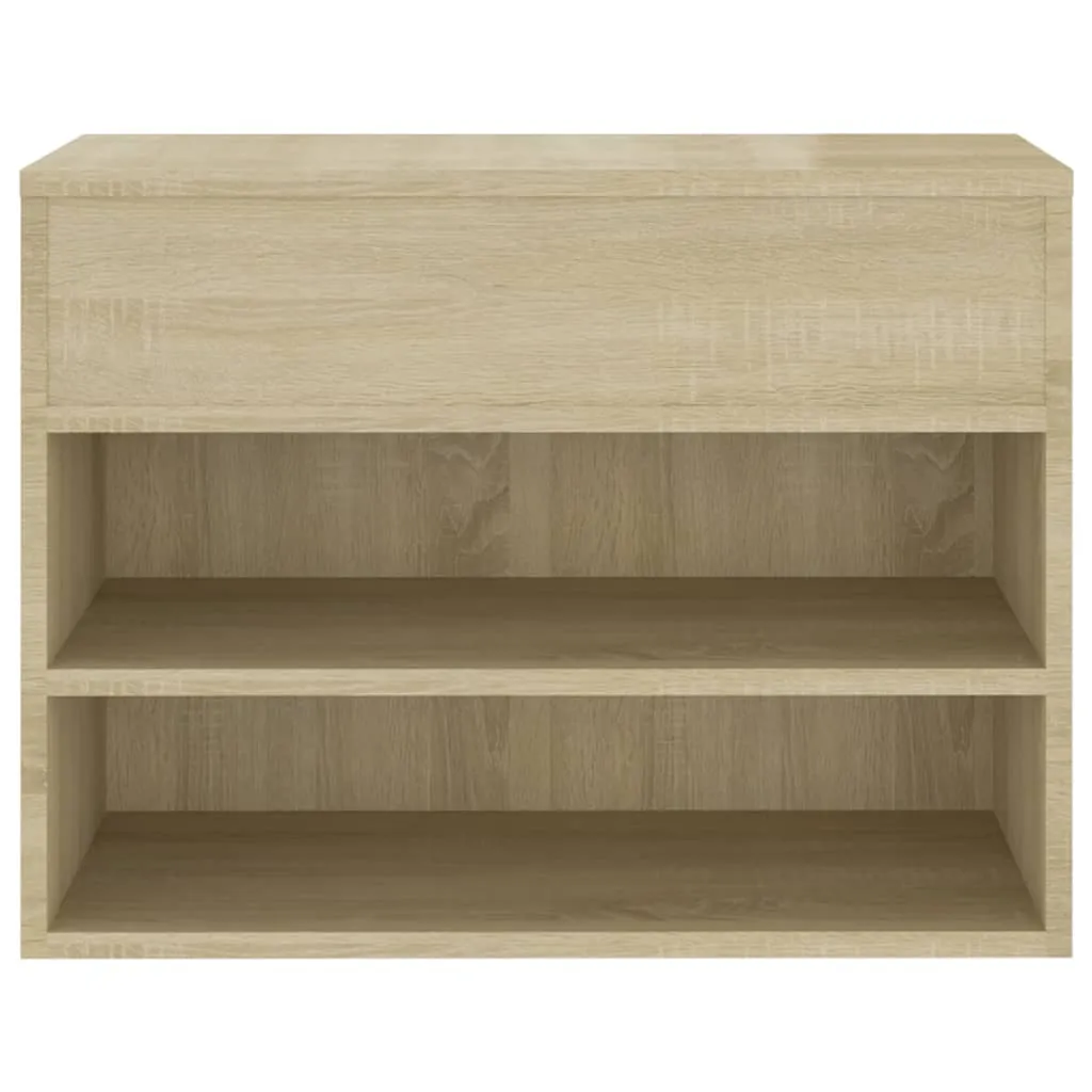 Shoe Bench Sonoma Oak 60x30x45 cm Engineered Wood