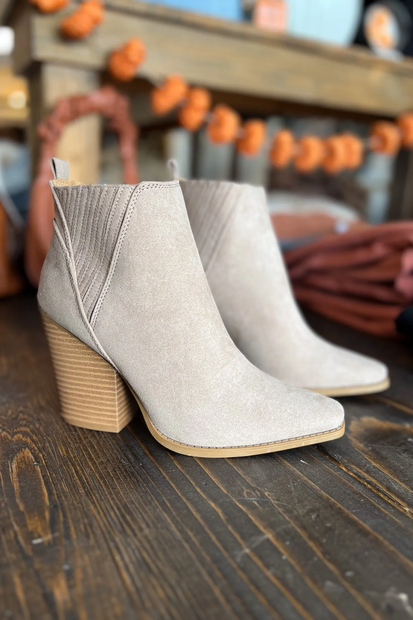 Slay Booties In Taupe