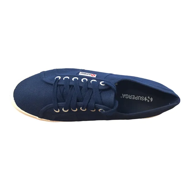 Superga 2750-nakedcotu scarpa sneeakers in tela S0000010 X1Y blue mid