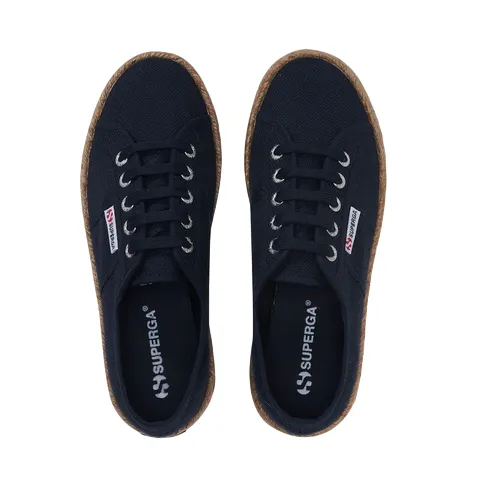 Superga scarpa sneakers da donna in tela con 2730 S00CF20 933 blu