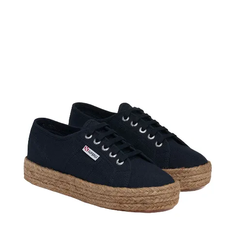 Superga scarpa sneakers da donna in tela con 2730 S00CF20 933 blu