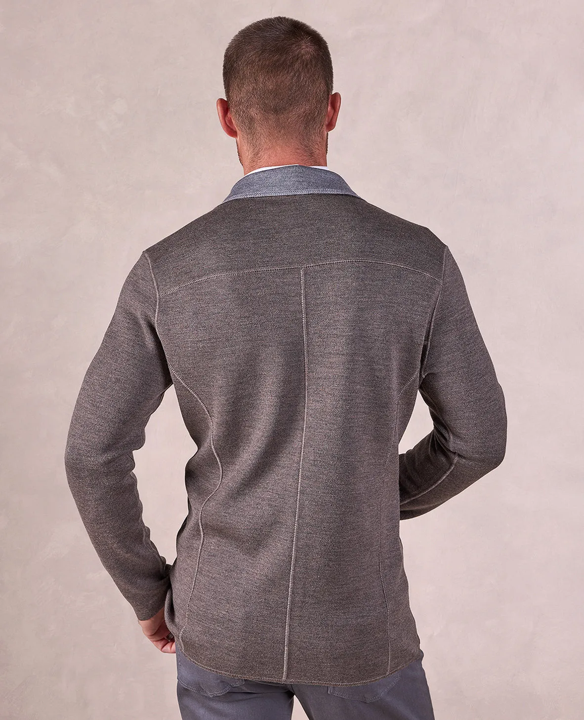 The Ludo - Reversible Soft Jacket - Tan/Grey