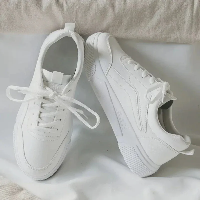 Thick Soled Women's Sneakers 2024 Summer Woman Casual Small White Shoes Versatile Korean Version Sports and Travel Running Shoes