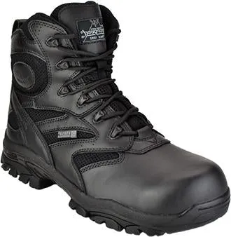 Thorogood 804-6190 Men's Deuce 6" Waterproof Composite Safety Toe Duty Boots with Side Zip - Black