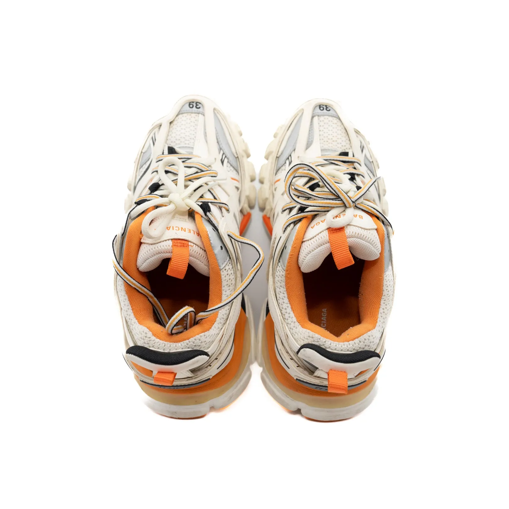 track  sneaker white mix orange #39