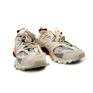 track  sneaker white mix orange #39