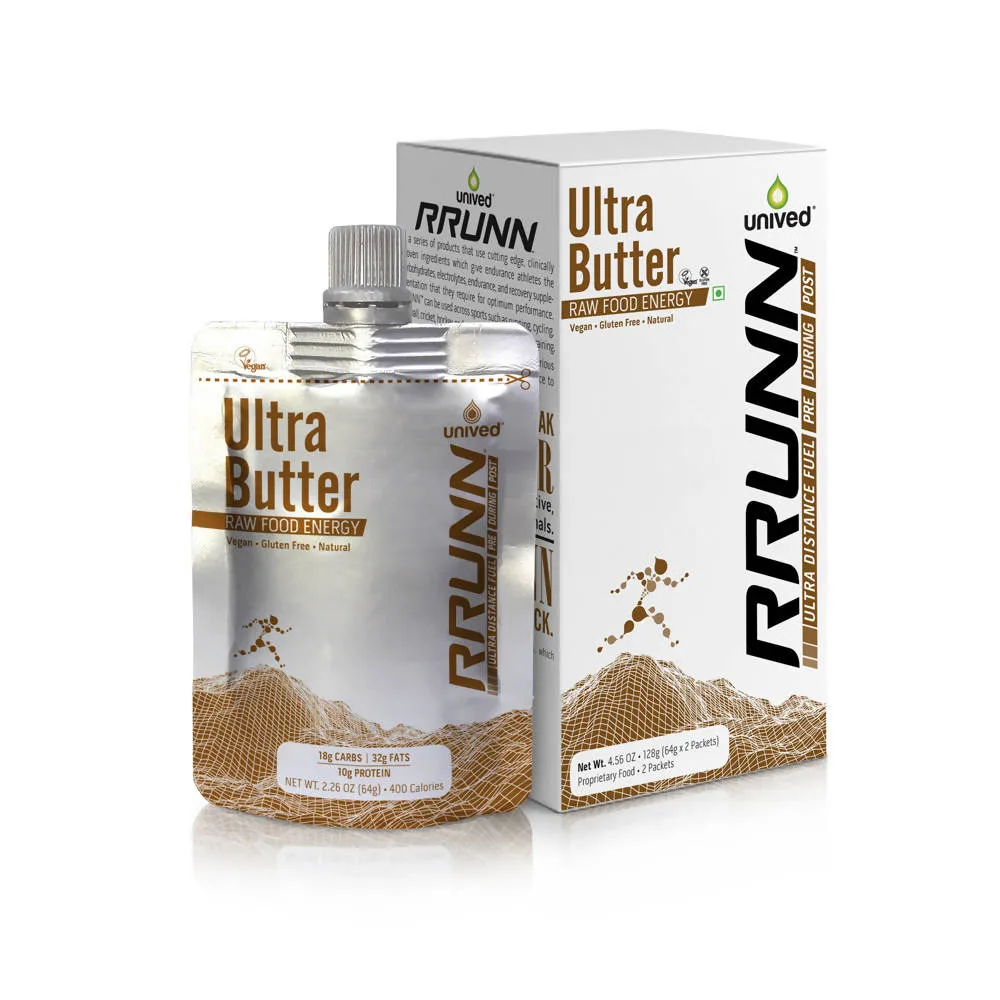 Ultra Butter, Portable Energy Peanut Butter & Cashew Butter Squeeze Packs